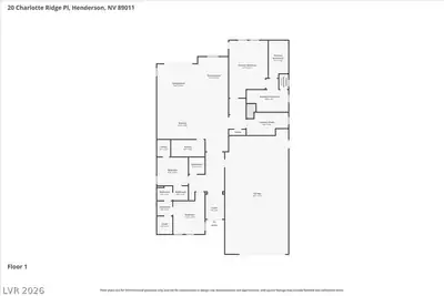 20 Charlotte Ridge Place, Henderson, NV 89011 Floor Plan