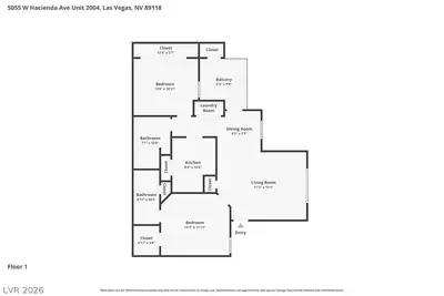5055 West Hacienda Avenue 2004 Floor Plan