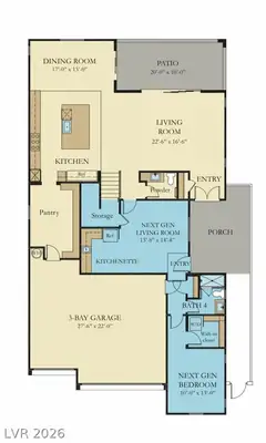 707 Glowing Horizon Street, Henderson, NV 89052 Floor Plan