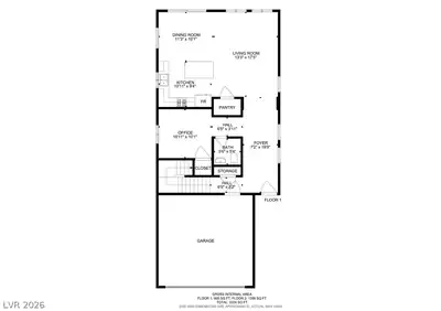 10626 Dryades Avenue, Las Vegas, NV 89166 Floor Plan