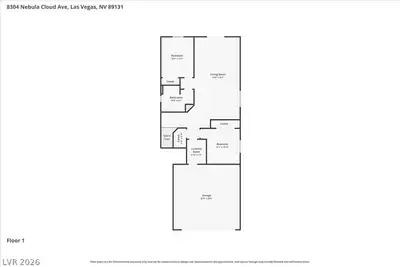 8304 Nebula Cloud Avenue, Las Vegas, NV 89131 Floor Plan