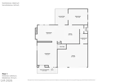 1133 Thunder Canyon Avenue, Henderson, NV 89012 Floor Plan