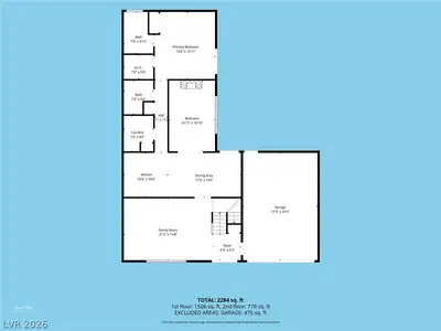 3303 Royce Court, Las Vegas, NV 89121 Floor Plan