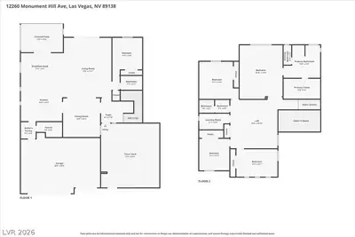 12260 Monument Hill Avenue, Las Vegas, NV 89138 Floor Plan