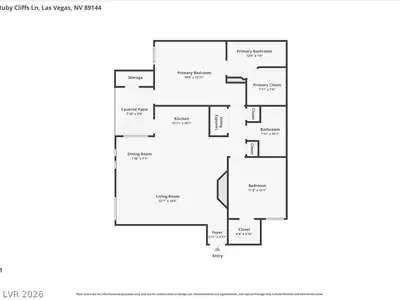1500 Ruby Cliffs Lane 103 Floor Plan