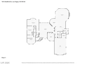 1912 Redbird Drive, Las Vegas, NV 89134 Floor Plan