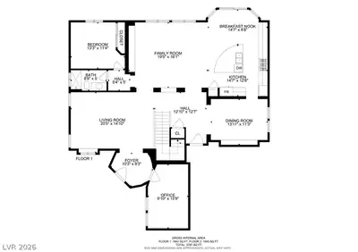 9351 Enchanted Grove Avenue, Las Vegas, NV 89149 Floor Plan