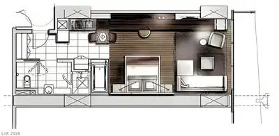 4381 West Flamingo Road 1516 Floor Plan