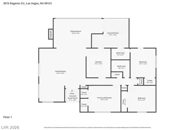 3572 Regents Circle, Las Vegas, NV 89121 Floor Plan