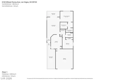 6145 Wheat Penny Avenue Floor Plan