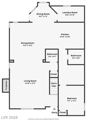 4802 Osborn Court, Las Vegas, NV 89110 Floor Plan