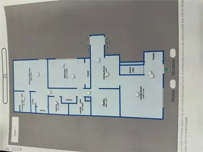 3525 Victory Avenue, Las Vegas, NV 89121 Floor Plan