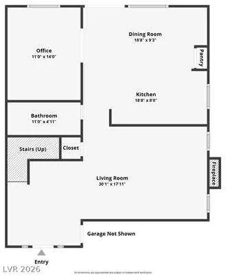 1208 Barton Green Drive, Las Vegas, NV 89128 Floor Plan