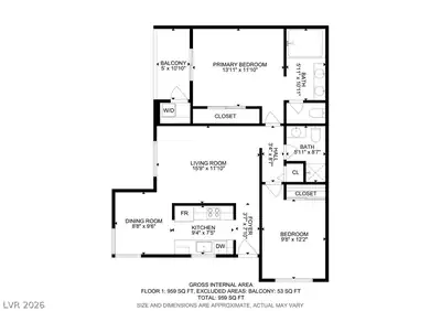 1842 North Decatur Boulevard 201 Floor Plan