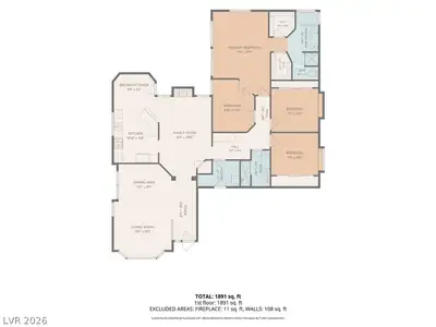 8213 Arch Bay Lane, Las Vegas, NV 89128 Floor Plan