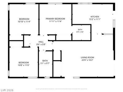 2836 Reynolds Avenue, North Las Vegas, NV 89030 Floor Plan