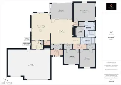 5131 Balhurst Court, Pahrump, NV 89061 Floor Plan