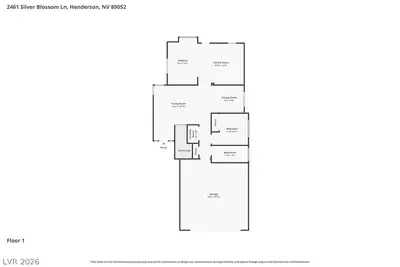 2461 Silver Blossom Lane, Henderson, NV 89052 Floor Plan