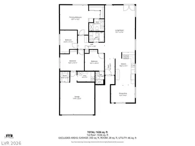 3118 Blossom Glen Drive, Henderson, NV 89014 Floor Plan