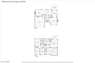4953 Portraits Place, Las Vegas, NV 89149 Floor Plan