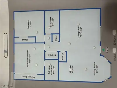 7604 Cromberg 201, Las Vegas, NV 89145 Floor Plan