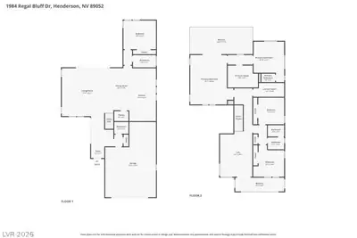 1984 Regal Bluff Drive, Henderson, NV 89052 Floor Plan