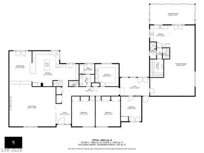 2868 Vista Del Sol Avenue, Las Vegas, NV 89120 Floor Plan