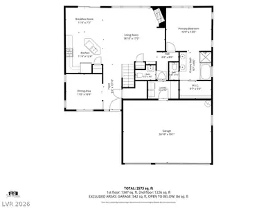 3255 Lubec Valley Lane, Henderson, NV 89074 Floor Plan