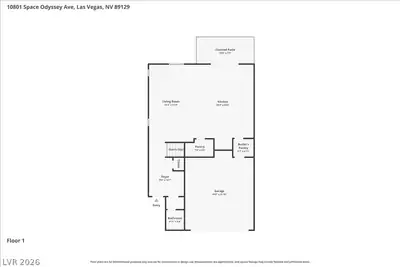 10801 Space Odyssey Avenue, Las Vegas, NV 89129 Floor Plan