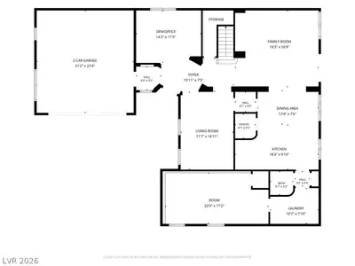 2612 Cattrack Avenue, North Las Vegas, NV 89081 Floor Plan