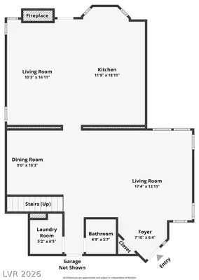 7821 Millhopper Avenue, Las Vegas, NV 89128 Floor Plan