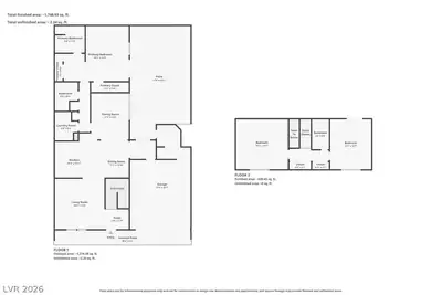 3827 Cavalry Street, Las Vegas, NV 89121 Floor Plan