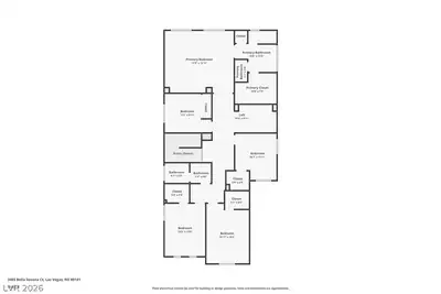 3465 Bella Sovana Court, Las Vegas, NV 89141 Floor Plan