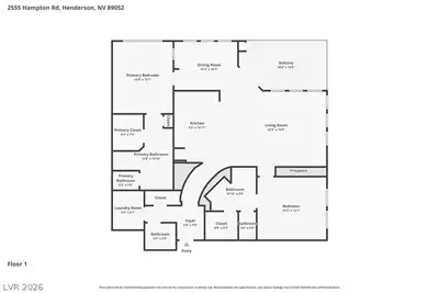 2555 Hampton Road 3309, Henderson, NV 89052 Floor Plan