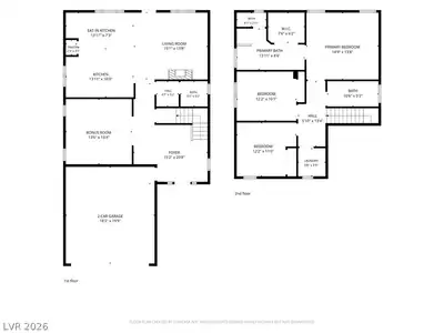 2652 Cypress Pond Street, Las Vegas, NV 89156 Floor Plan