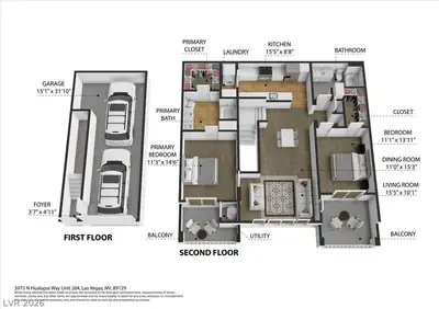 3975 North Hualapai Way 264 Floor Plan
