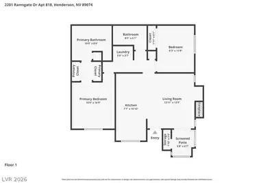2201 Ramsgate Drive 818 Floor Plan
