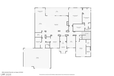 9896 Cathedral Pines Avenue, Las Vegas, NV 89149 Floor Plan