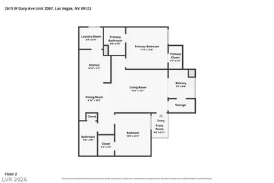 2615 West Gary Avenue 2067 Floor Plan