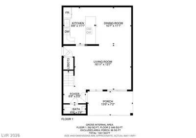 5077 Village Drive, Las Vegas, NV 89142 Floor Plan