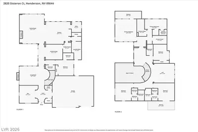 2820 Sisteron Court, Henderson, NV 89044 Floor Plan