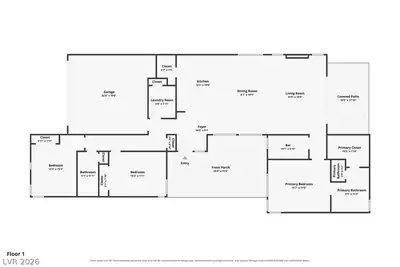 9958 Egan Valley Street, Las Vegas, NV 89166 Floor Plan