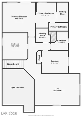 7633 Molfetta Street, Las Vegas, NV 89149 Floor Plan