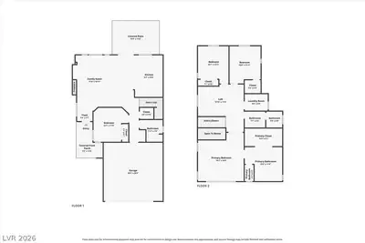 4716 Grey Heron Drive, North Las Vegas, NV 89084 Floor Plan