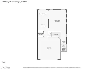 6354 Foxlyn Avenue, Las Vegas, NV 89122 Floor Plan