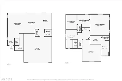 9037 Cross Stitch Court, Las Vegas, NV 89149 Floor Plan