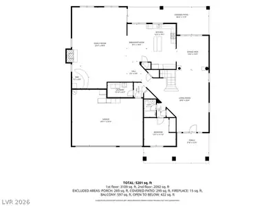 1691 Morning Quiet Street, Las Vegas, NV 89156 Floor Plan