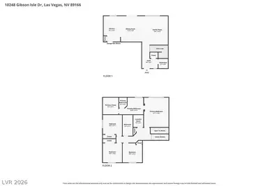 10248 Gibson Isle Drive, Las Vegas, NV 89166 Floor Plan