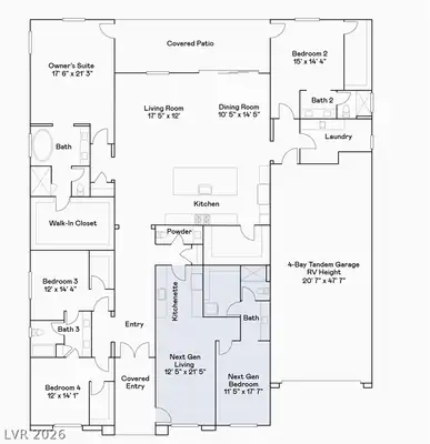 5584 Discovery Rock Street, Las Vegas, NV 89149 Floor Plan