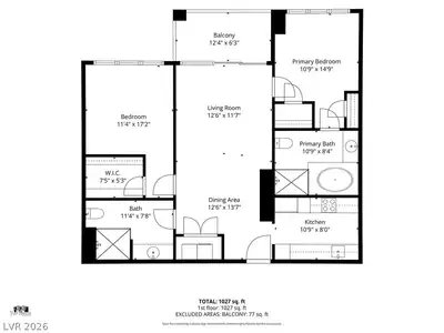 2700 Las Vegas Boulevard 1104 Floor Plan